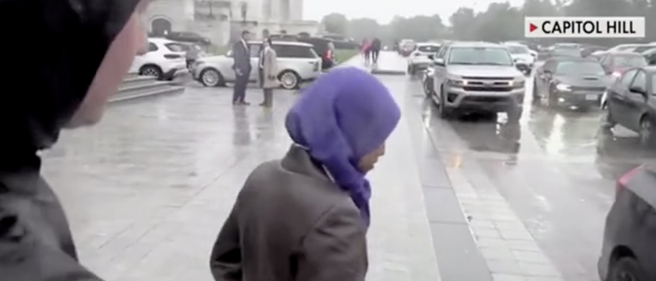 llhan Omar Scurries Away To Car When Asked About Murders Of Israeli Embassy Staff